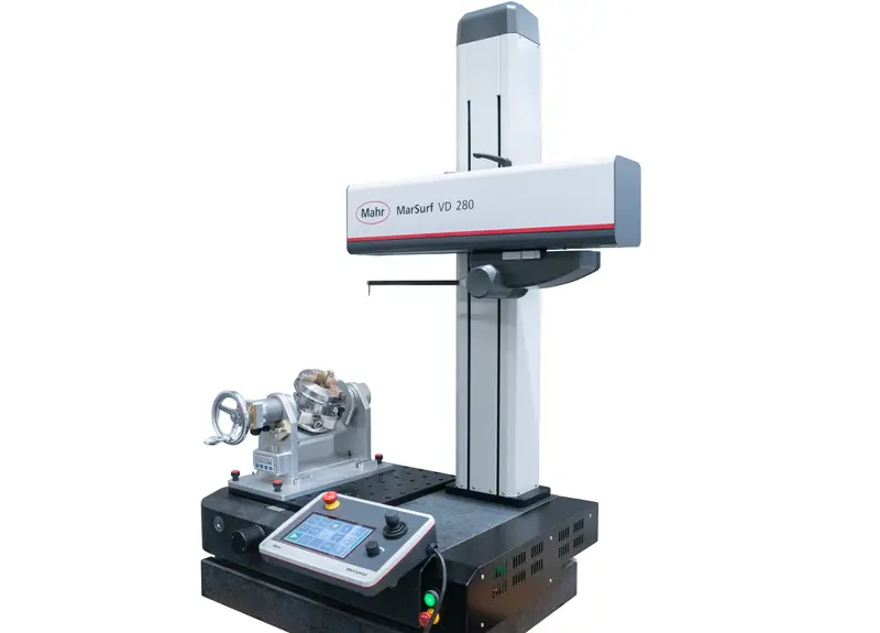 MES has developed a manual swivel unit for the roughness and contour measuring stations of the MarSurf family.