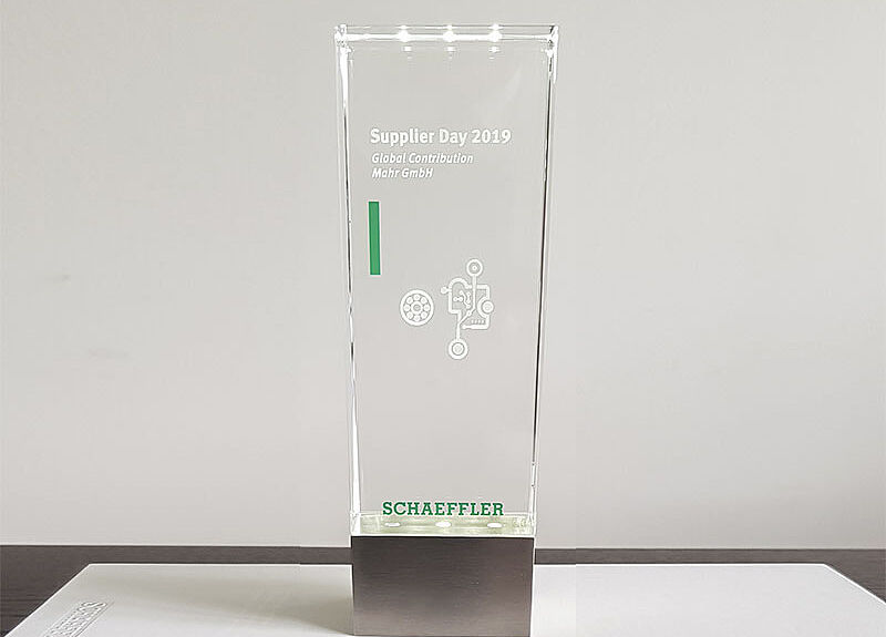 Schaeffler Supplier Award 2019: Auszeichung für partnerschaftliche Zusammenarbeit.